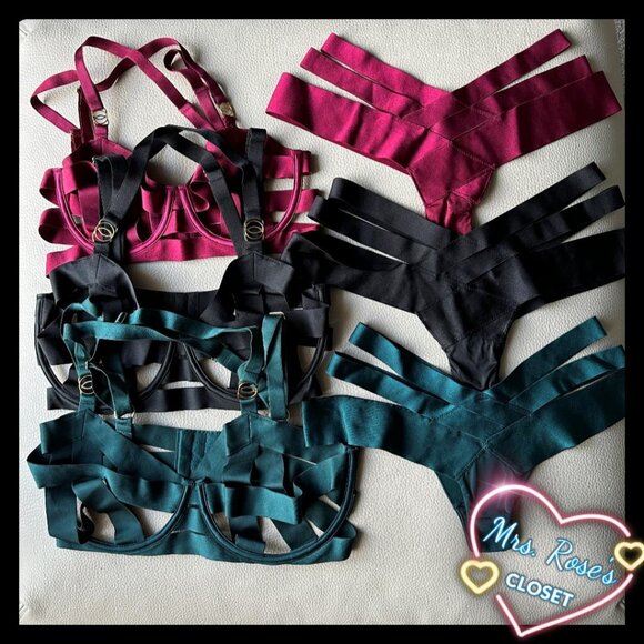 Victoria's Secret Other - Victoria's Secret 6 pc Very Sexy Luxe Bra & Panty *UNWORN TAGS REMOVED* 36C, SM